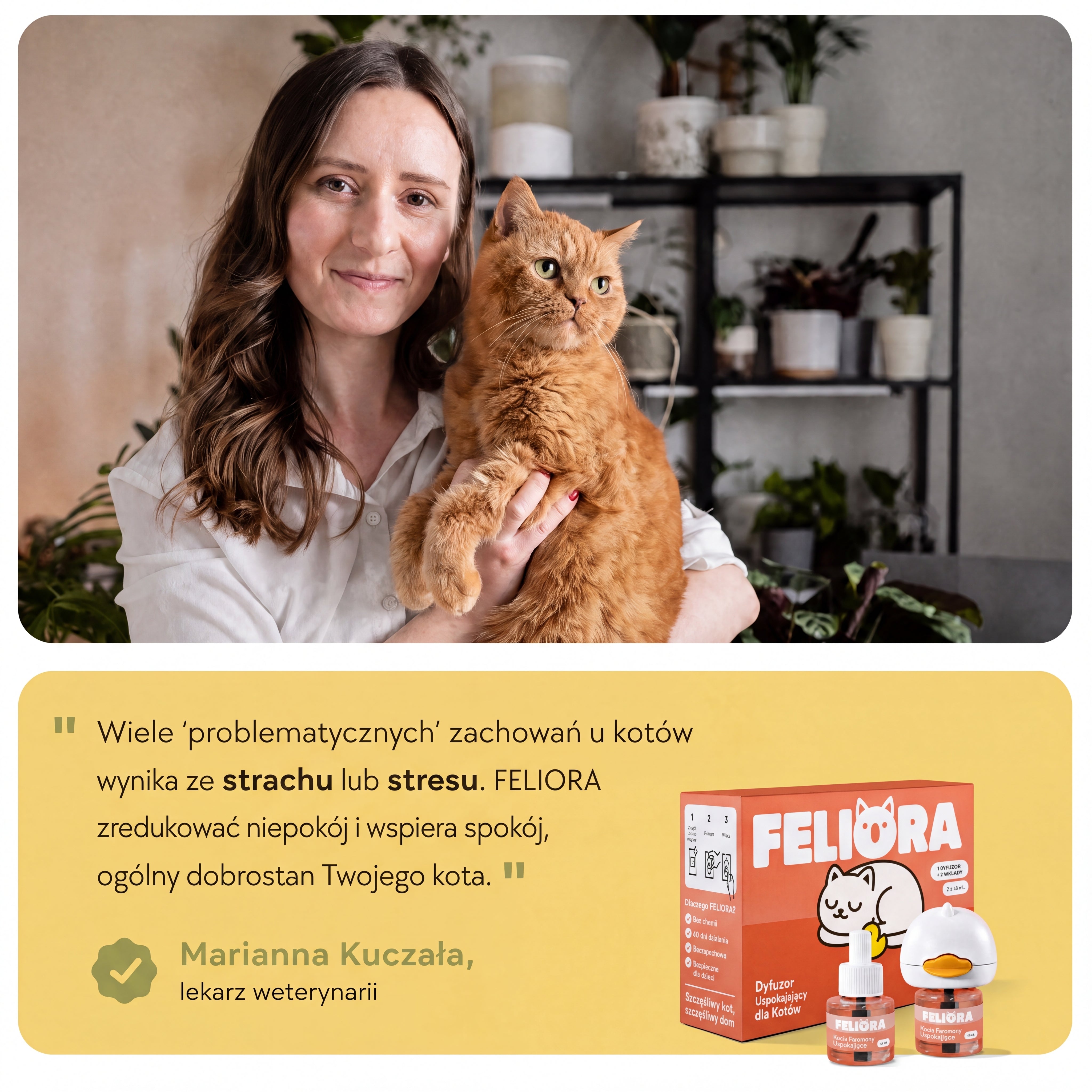 Weterynaryjny Dyfuzor Feromonów FELIORA